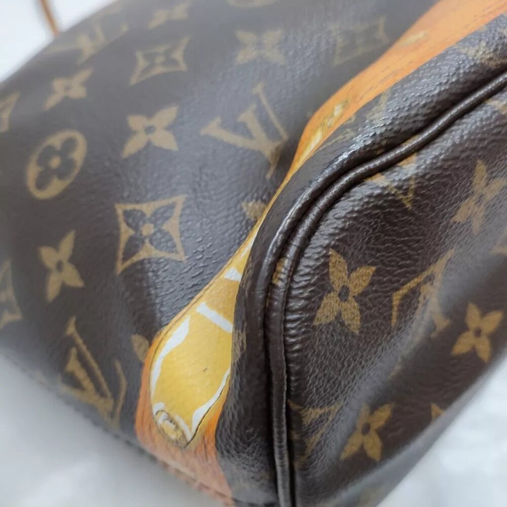 Louis Vuitton Brown and Pink Monogram Tote - Picture 8 of 12